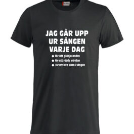 Jag går upp ur sängen