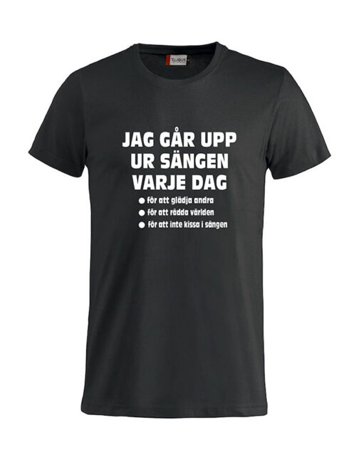 Jag går upp ur sängen